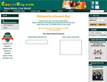 Tablet Screenshot of couponbuy.com